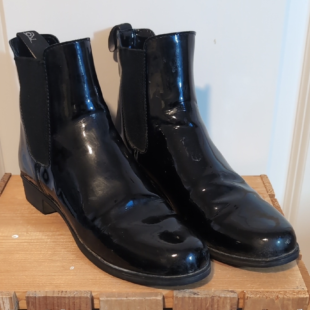 Ovation Equestrian Black Patent Jod Riding Boots